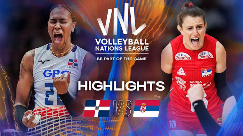 Dominican Republic 🇩🇴 vs. Serbia 🇷🇸 - Highlights | Week 1 | Women's VNL 2025