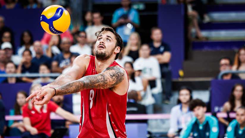 Outside hitter TJ Defalco won his first Olympic medal in Paris