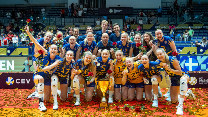 Sweden triumph as women’s 2024 CEV Volleyball European Golden League champions (source: cev.eu)