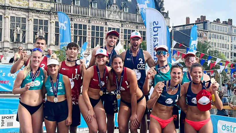 The 2024 Leuven Futures medallists (source: Leuven Beach)