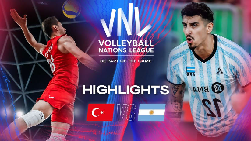 🇹🇷 TUR vs. 🇦🇷 ARG - Highlights | Week 3 | Men's VNL 2024