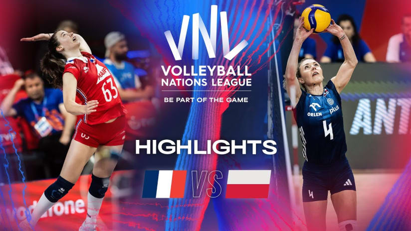 🇫🇷 FRA vs. 🇵🇱 POL - Highlights | Week 1 | Women's VNL 2024