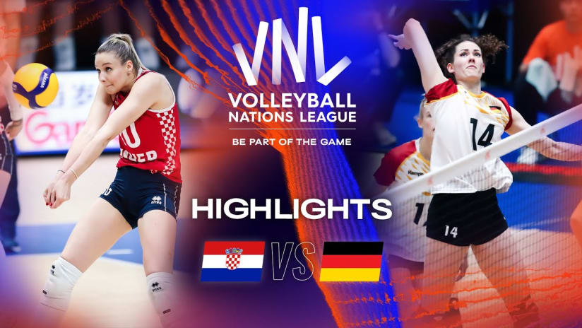 🇭🇷 CRO vs. 🇩🇪 GER - Highlights Week 1 | Women's VNL 2023