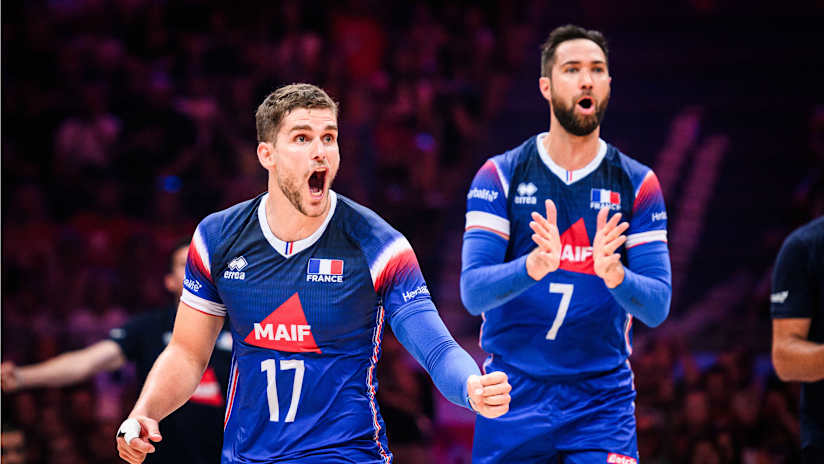 Trevor Clevenot Kevin Tillie France Italy Volleyball Nations League 2024-min
