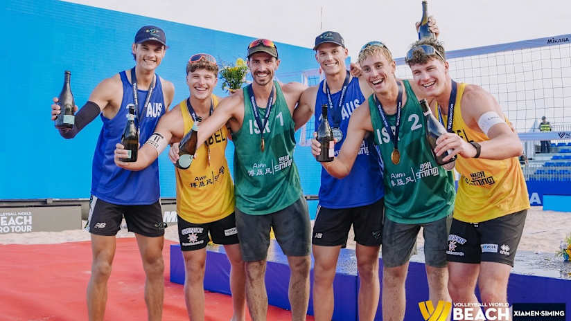 The 2026 Xiamen Challenge men’s medalists (photoplus.cn)