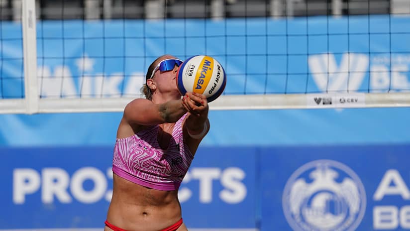 Lisa Luini of the Netherlands in action at the Alanya Futures (photo: cev.eu)