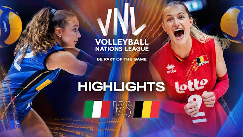 Italy 🇮🇹 vs. Belgium 🇧🇪 - Highlights | Week 3 | Women's VNL 2025