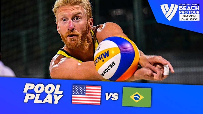 Evans/Budinger vs. Adelmo/Mateus - Pool Play Highlights | Xiamen 2025 #BeachProTour