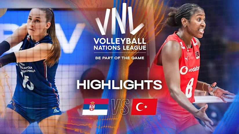 Serbia 🇷🇸 vs. Türkiye 🇹🇷 - Highlights | Week 3 | Women's VNL 2025