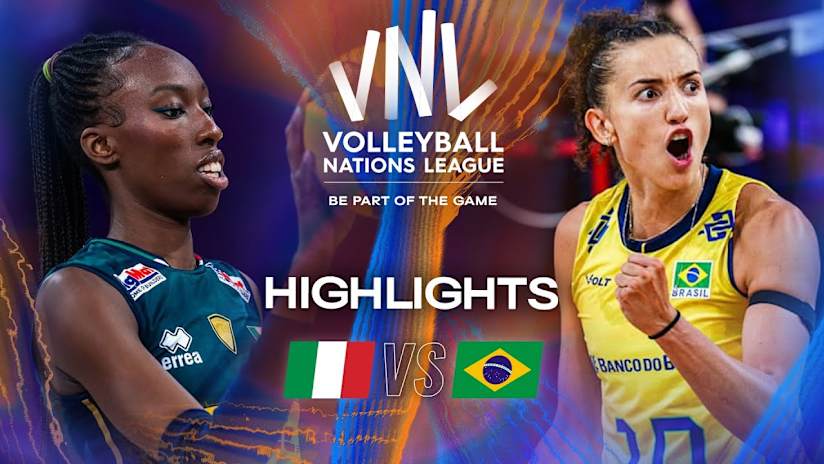 Italy 🇮🇹 vs. Brazil 🇧🇷 - Gold Match | Women's VNL 2025 - Highlights