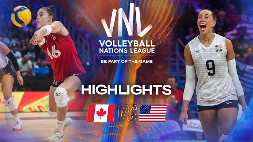 Canada 🇨🇦 vs. USA 🇺🇸 - Highlights | Week 3 | Women's VNL 2025
