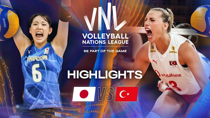 Japan 🇯🇵 vs. Türkiye 🇹🇷 - Quarter Finals | Highlights | Women's VNL 2025