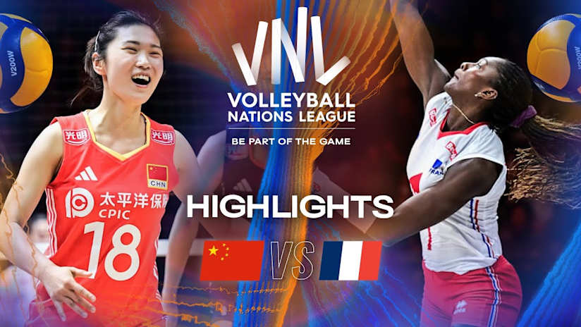 China 🇨🇳 vs. France 🇫🇷 - Highlights | Week 1 | Women's VNL 2025
