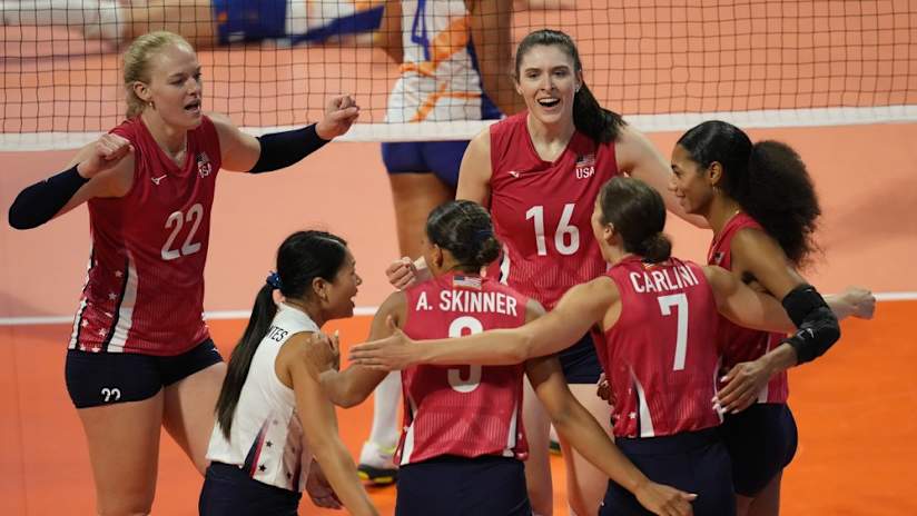 USA the Netherlands Paris 2024 volleyball