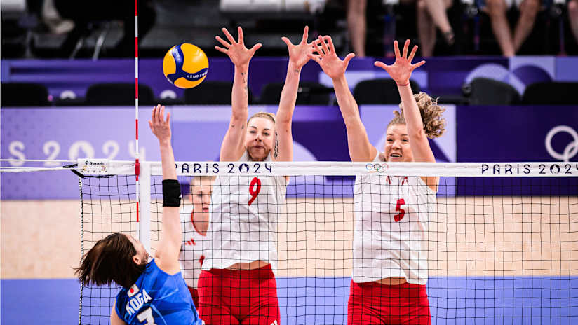 Magdalena Stysiak and Agnieszka Korneluk were Poland's main scorers against Japan