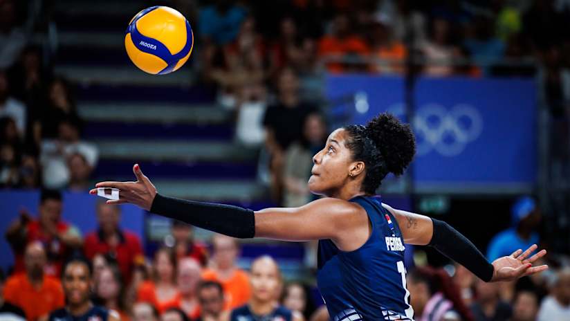 Outside hitter Yonkaira Peña was the Dominican Republic's top scorer in the match with 28 points