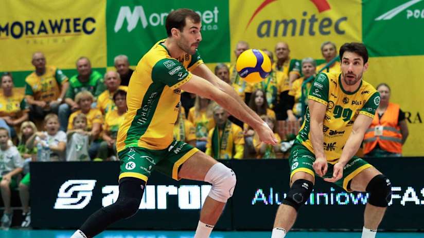 Aluron’s American receiver Aaron Russell in action (photo: Krzysztof Popiol / plusliga.pl)