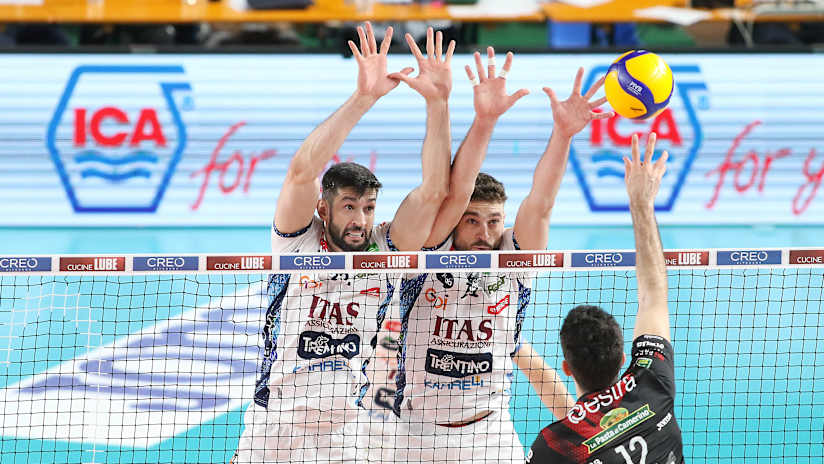 Com Flávio no meio, Trentino enfrentará o Civitanova por uma vaga na final