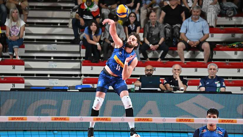 A new face with the Italian team in 2025, Kamil Rychlicki scored 13 points on Saturday