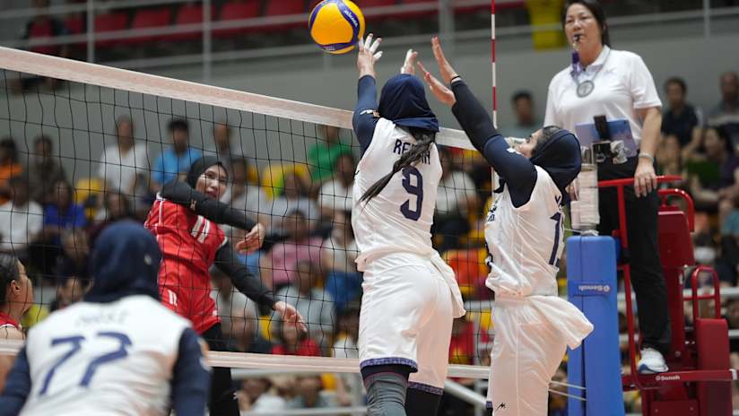 Iran against Indonesia in the first five-setter of the AVC Women’s Volleyball Nations Cup