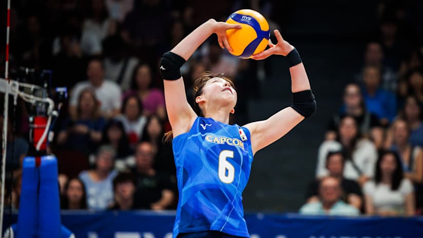 Japanese setter Nanami Seki in action