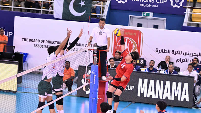 Chang’s 36 points for Chinese Taipei were not enough for a win over Pakistan in the most spectacular pool match in the AVC Men’s Nations Cup (source: AVC)