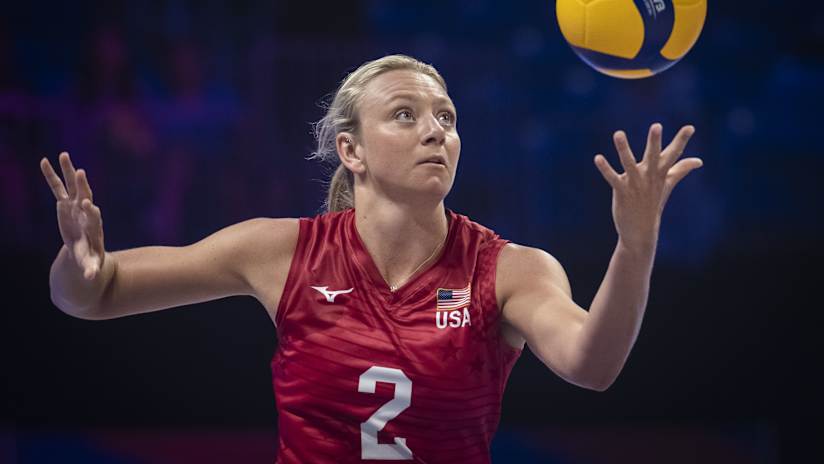 Jordyn Poulter leads the USA Women`s Volleyball team
