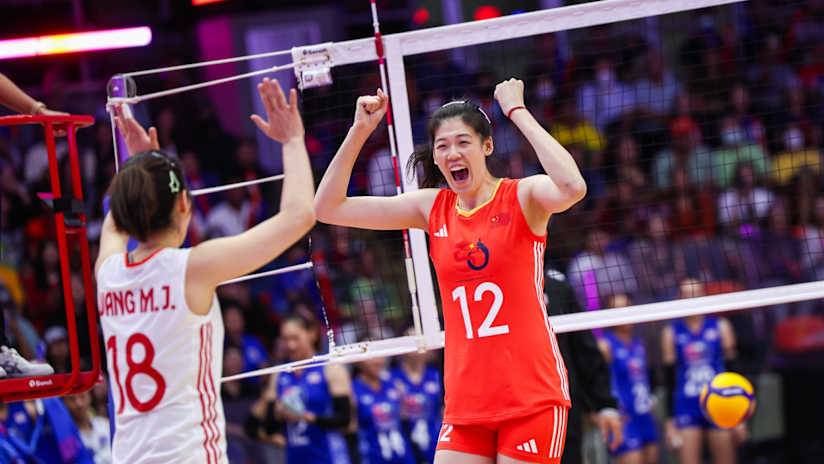 Li Yingying playing for China against Thailand