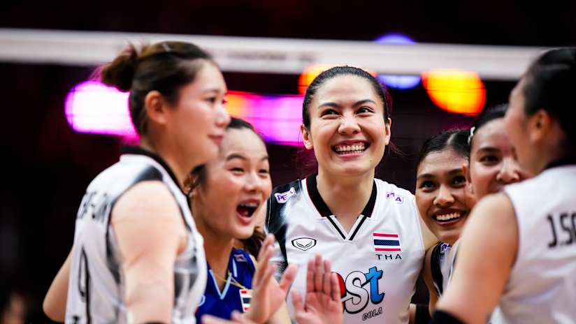 Thailand (THA) vs. Egypt (EGY) women - Pool A volleyball match