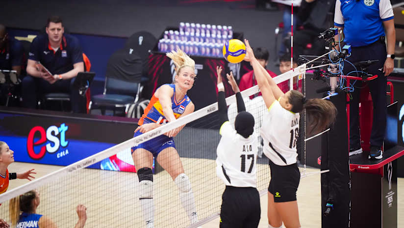 Netherlands (NED) vs. Egypt (EGY) women - Pool A match in the 2025 FIVB Volleyball Women’s World Championship