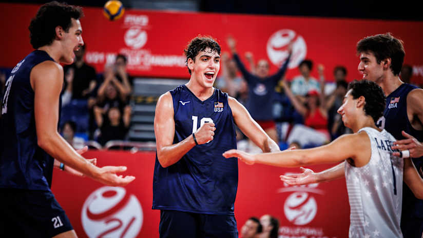USA Volleyball Team in Action