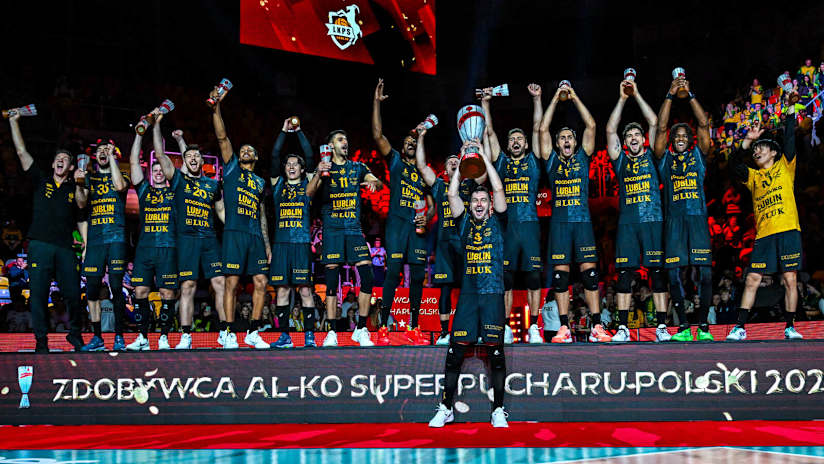 BOGDANKA LUK Lublin triumph as back-to-back Poland Super Cup winners (Photo: Justyna Matjas / Piotr Sumara / tauronliga.pl)