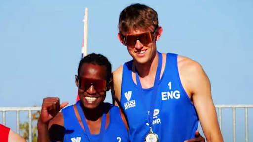 England’s Bialokoz & Batrane celebrate first Beach Pro Tour gold