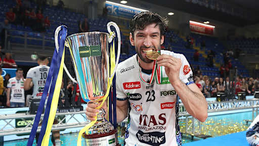 Flavio é campeão italiano com o Trentino