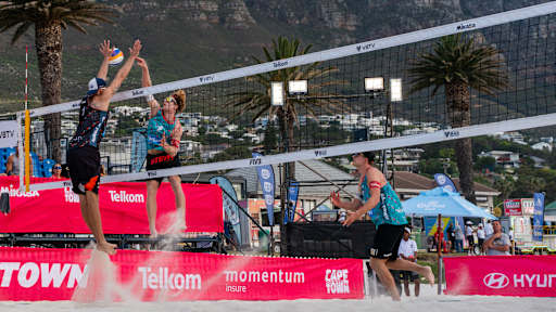 Hammarberg & Berger and Bassereau & Aye score tough three-set upsets to meet in Cape Town semis
