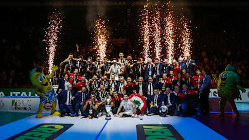 Lube win another five-setter to grab eighth Coppa Italia trophy