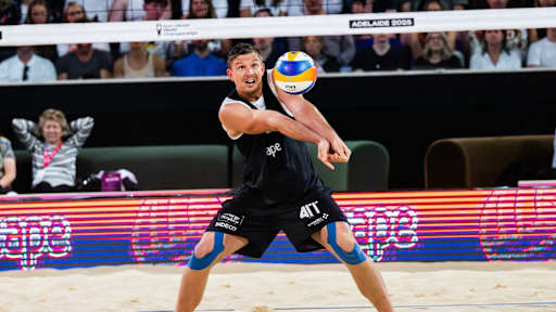 Schweiner leads men’s field in Xiamen at Beach Pro Tour debut with new partner