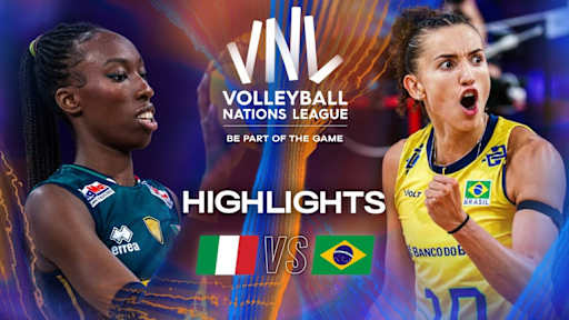 Italy 🇮🇹 vs. Brazil 🇧🇷 - Gold Match | Women's VNL 2025 - Highlights