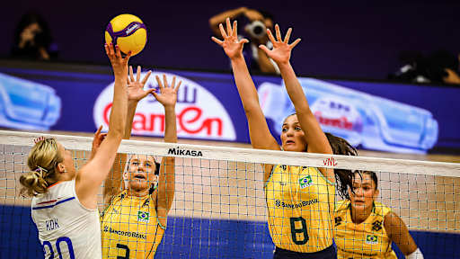 Brasil tenta manter a liderança da VNL na Turquia