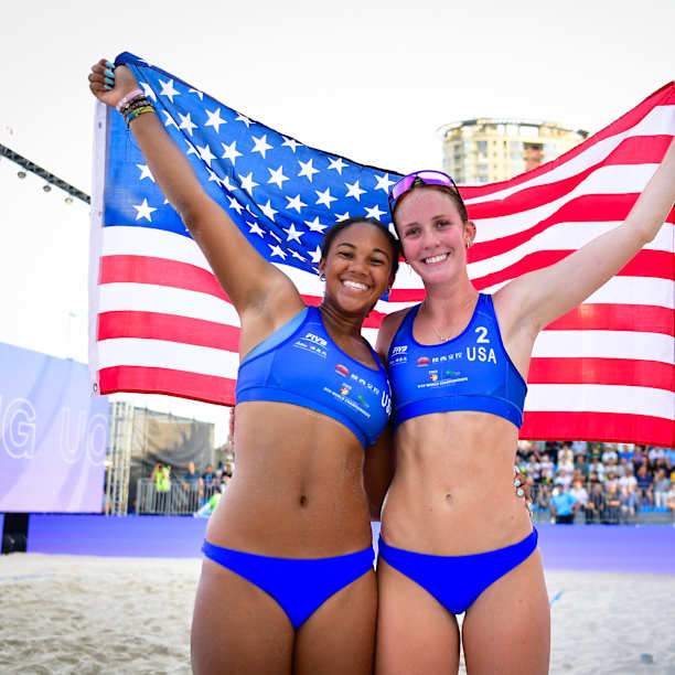 USA’s Massey & Davis sweep U19 women’s final to triumph as world champs