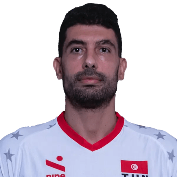 Ahmed Kadhi - Jogador de voleibol, central, Tunisia