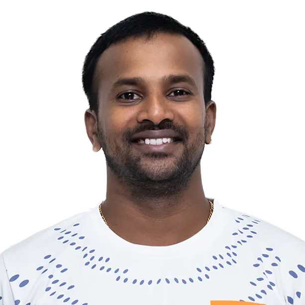 Pattani Prabakaran - Jugador de voleibol, líbero, India