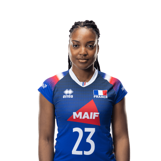 Léandra Olinga Andela - Jugadora de voleibol, central, Francia