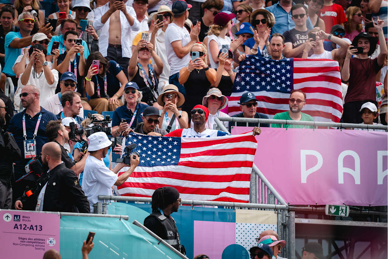 Snoop Dogg at Paris 2024 Beach Volleyball