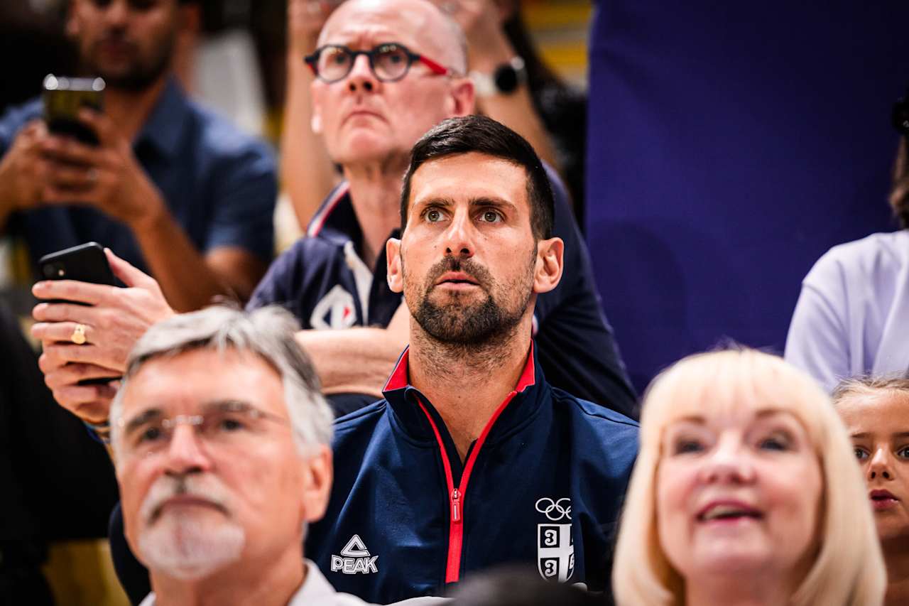 Tennis player Novak Djokovic at Paris 2024 Volleyball