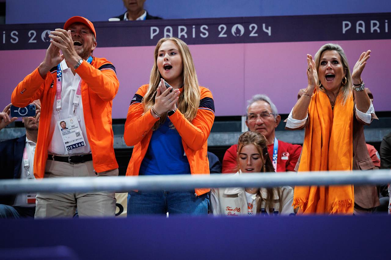 Willem-Alexander King of the Netherlands at Paris 2024 Volleyball