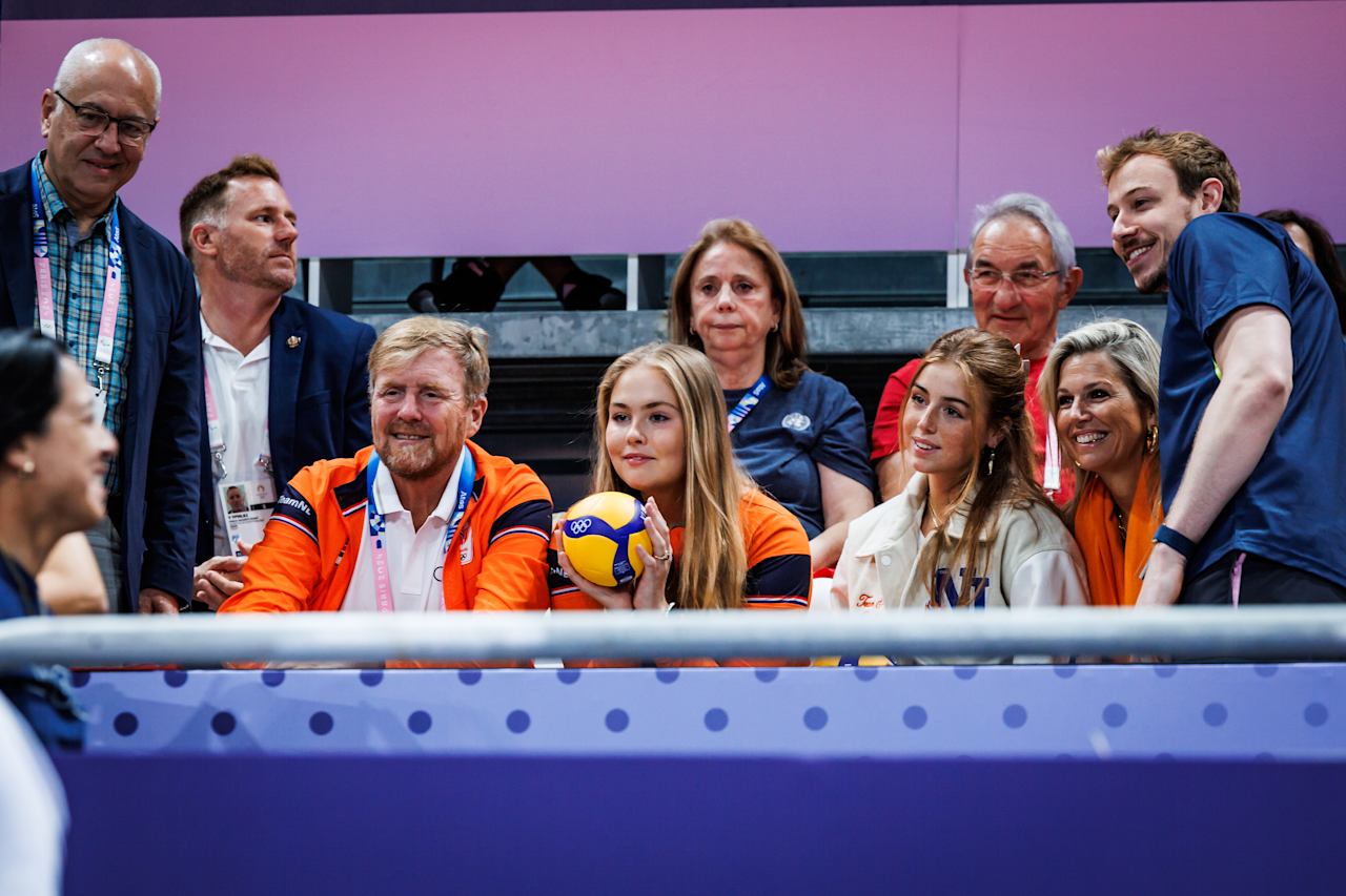 Willem-Alexander King of the Netherlands at Paris 2024 Volleyball