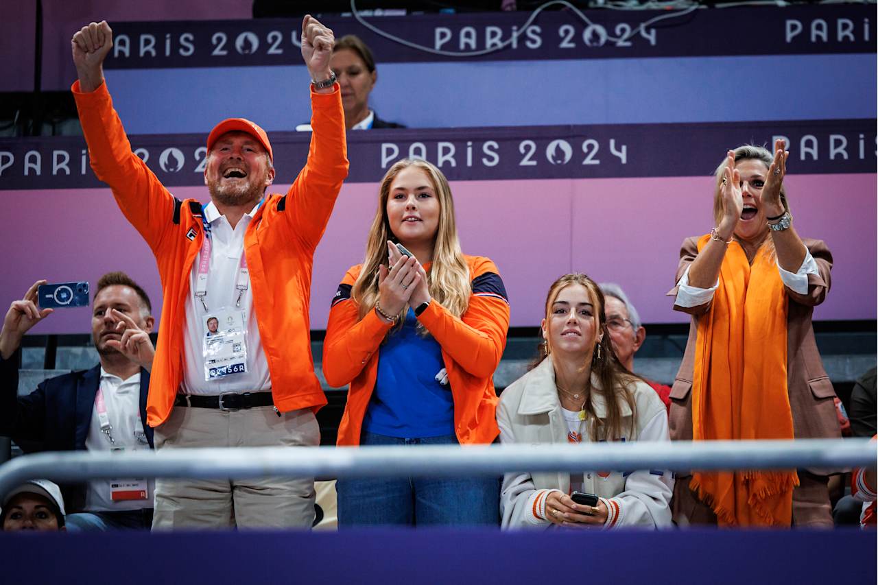 Willem-Alexander King of the Netherlands at Paris 2024 Volleyball