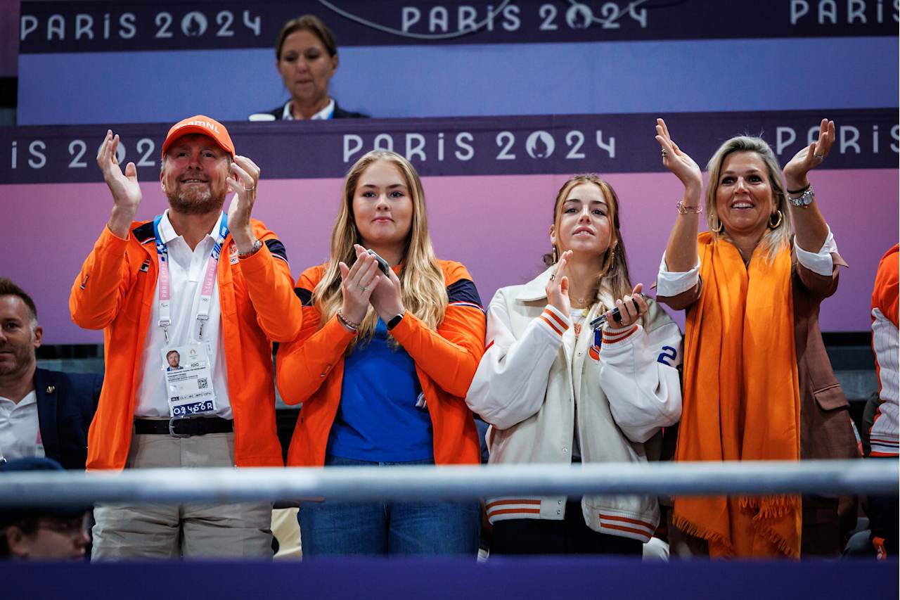 Willem-Alexander King of the Netherlands at Paris 2024 Volleyball