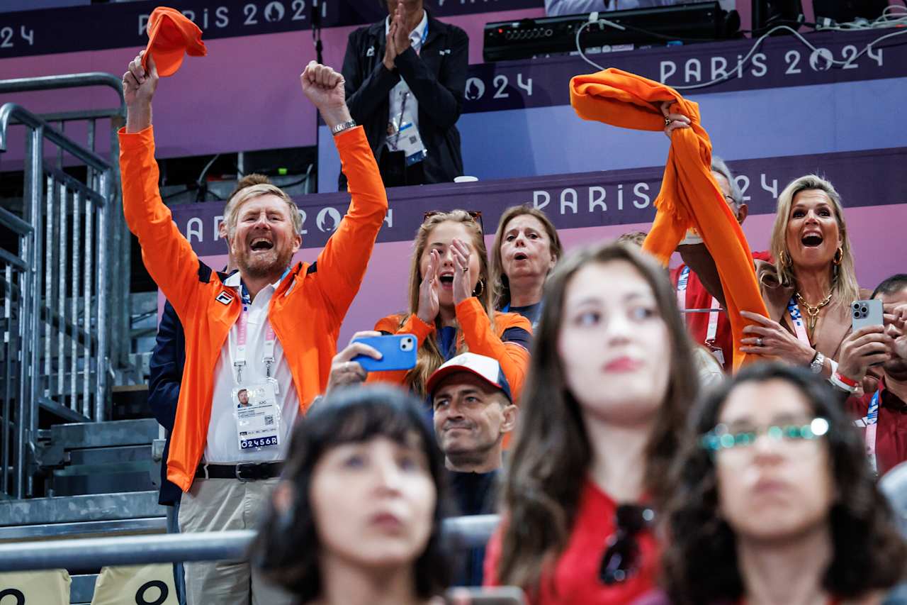 Willem-Alexander King of the Netherlands at Paris 2024 Volleyball